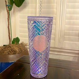 Starbucks Unicorn Iridescent Bling Icy studded tumbler 24 oz Christmas 2022